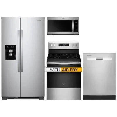 2026 36-inch wide side-by-side refrigerator – 24 cubic feet stainless steel
