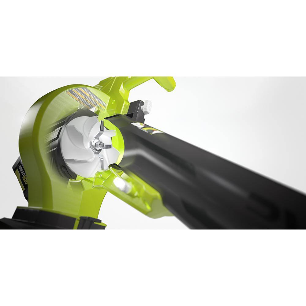 2026 RYOBI 40V Vac Attack Cordless Leaf VacuumMulcher with (2) 5.0 Ah Batteries and (1) Charger RY40451-2B