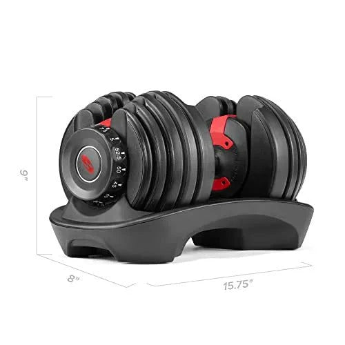 2026 Bowflex SelectTech 552 Adjustable Dumbbells (pair), 2.3–23.8 kg, space-saving home fitness equipment
