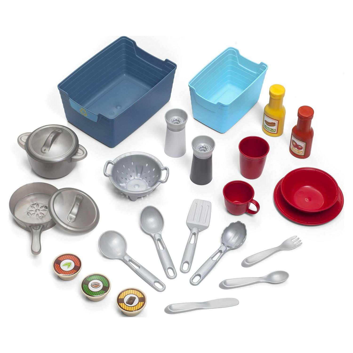 2026 Step2 Contemporary Chef Brown and White Toddler Plastic Play Kitchen