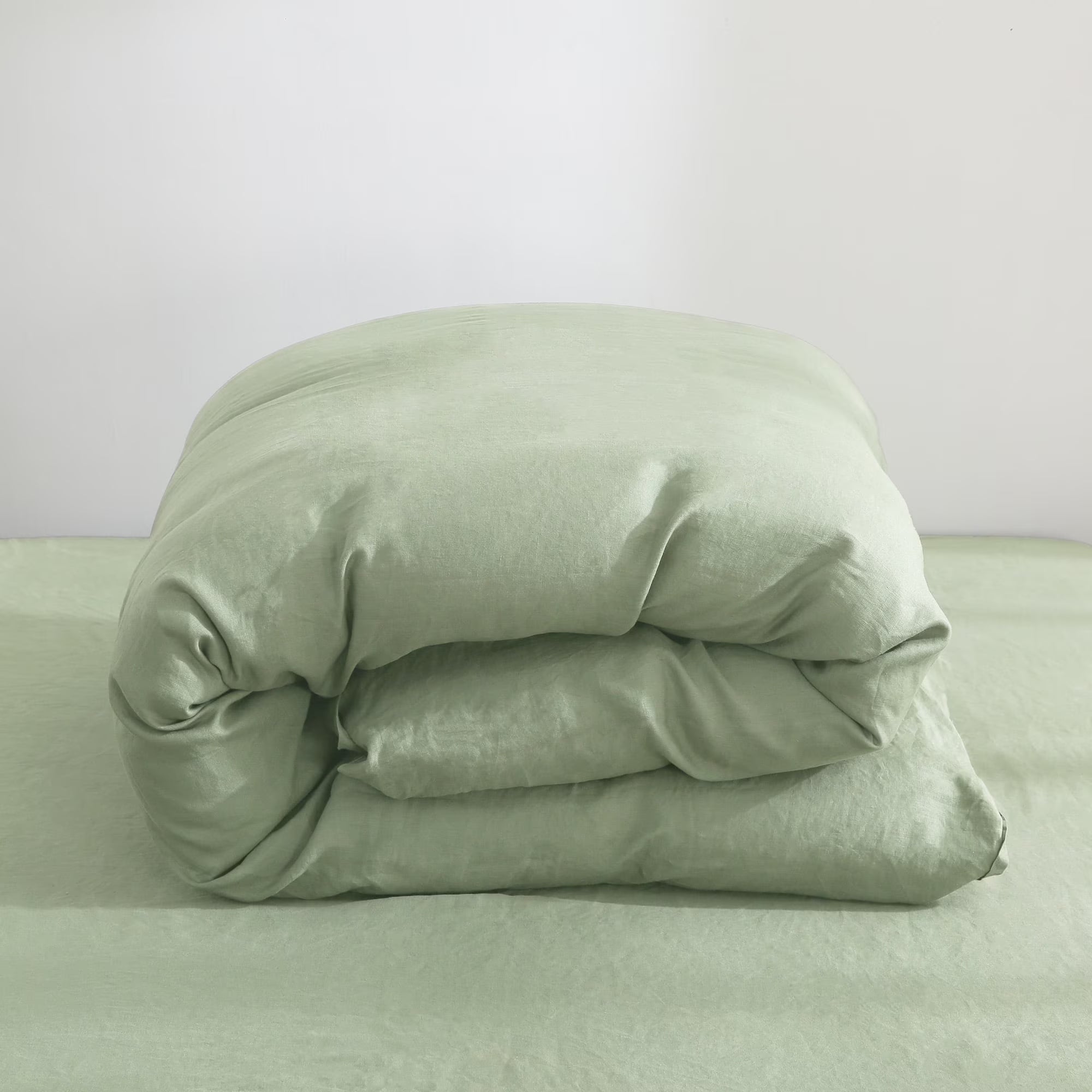 2026 100% Pure Linen Duvet Cover with Button Closure and Corner Ties Soft & Breathable - Natural Full/Queen