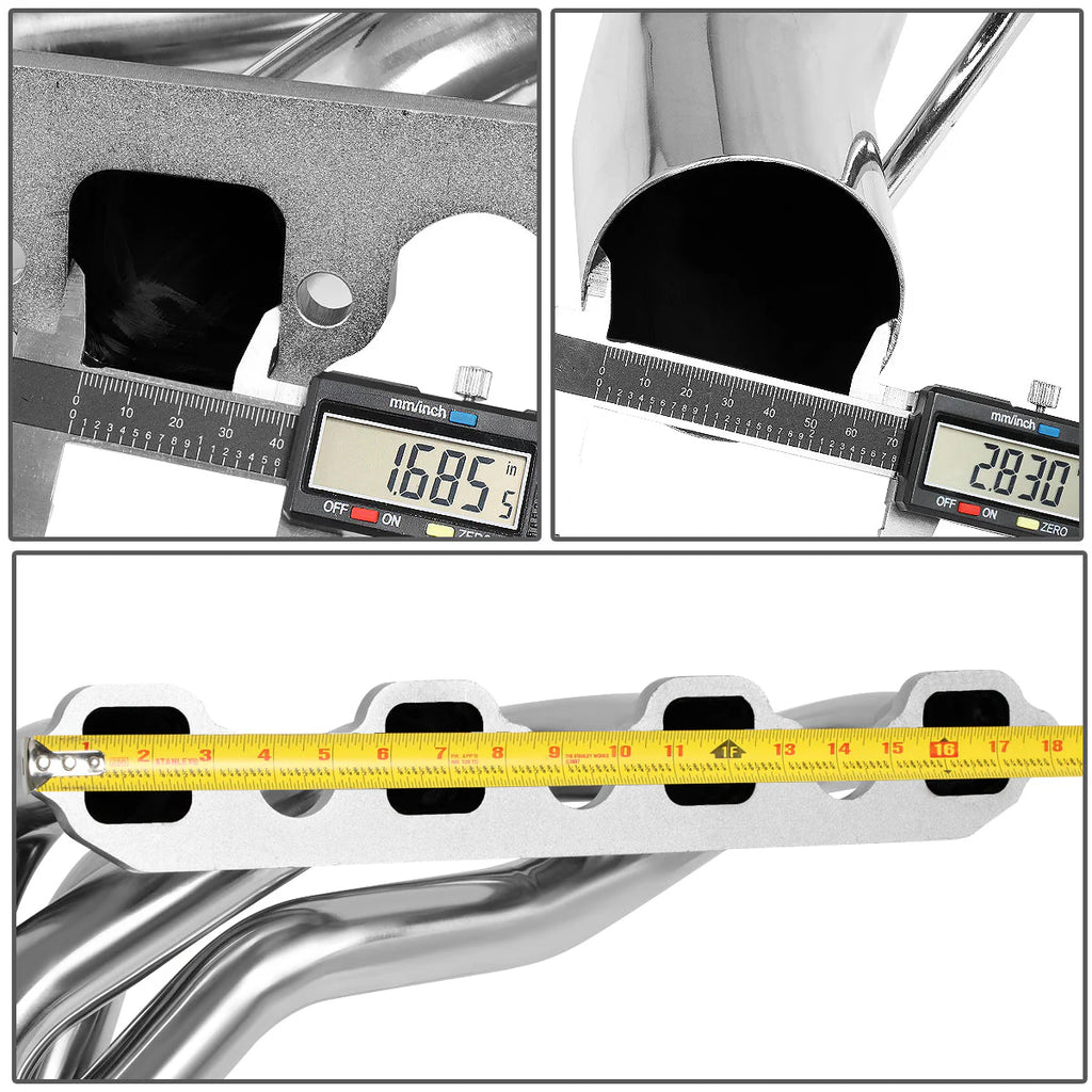 88-96 Ford F250 F350 7.5L V8 Mid Length 4-1 Exhaust Header - Stainless Steel